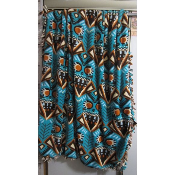 Handmade Other - Southwestern Country Hand Made Fleece Casual Cabin Cozy Blanket